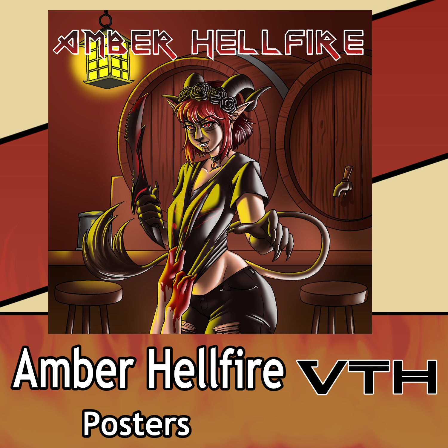 Amber Hellfire's Killers Album Poster