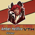Amber Hellire Scream Sticker