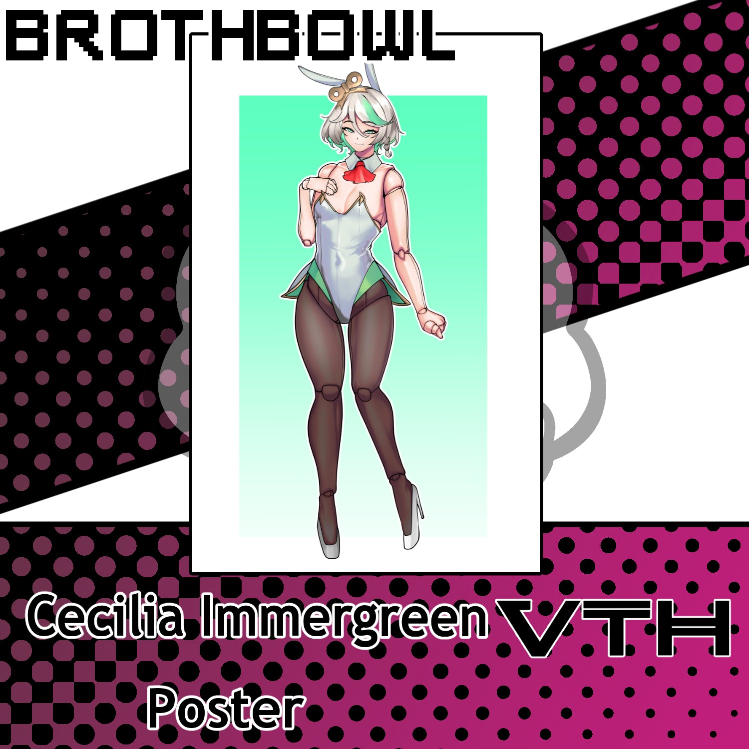 Hololive Bunny Girl Cecilia Immergreen Poster - Brothbowl