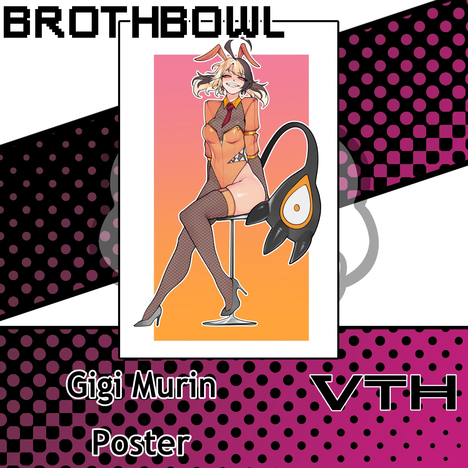 Hololive Gigi Murin Poster - Brothbowl