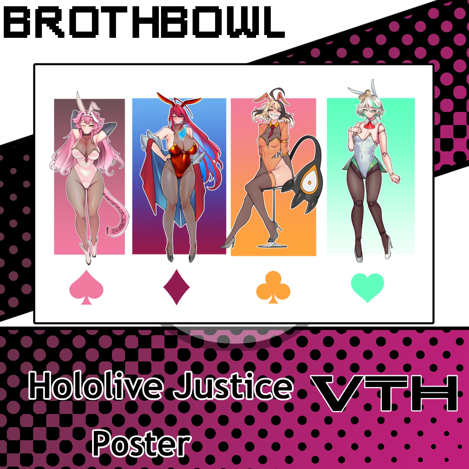 Hololive Justice Poster - Brothbowl