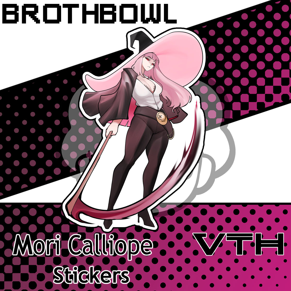 Reaper Mori Calliope Sticker - Brothbowl