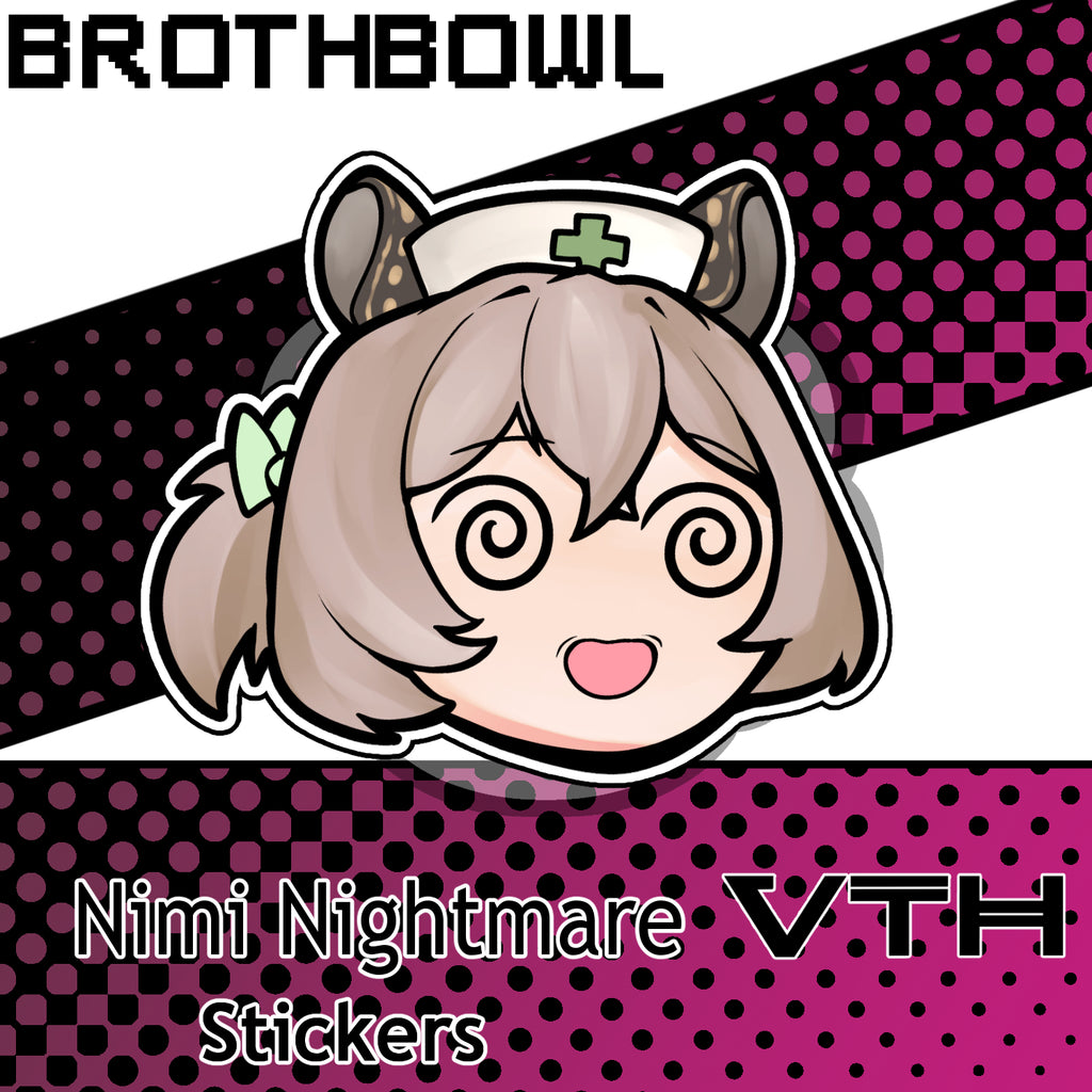Nimi Nightmare Emote Stickers - Brothbowl