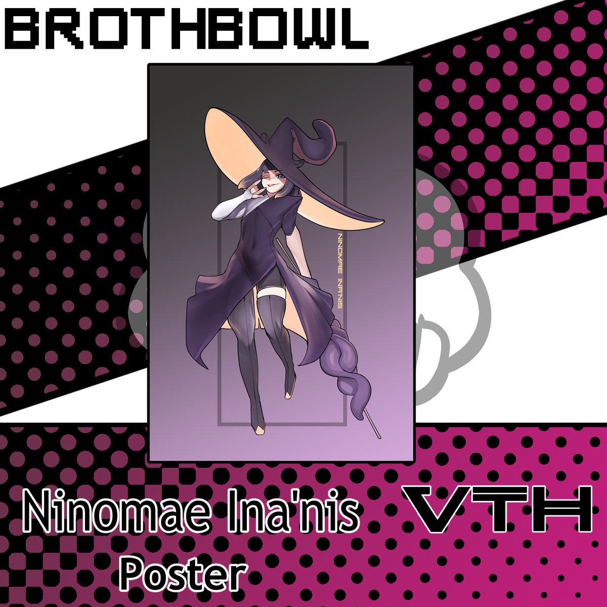 Witchy Ninomae Ina'nis Poster - Brothbowl