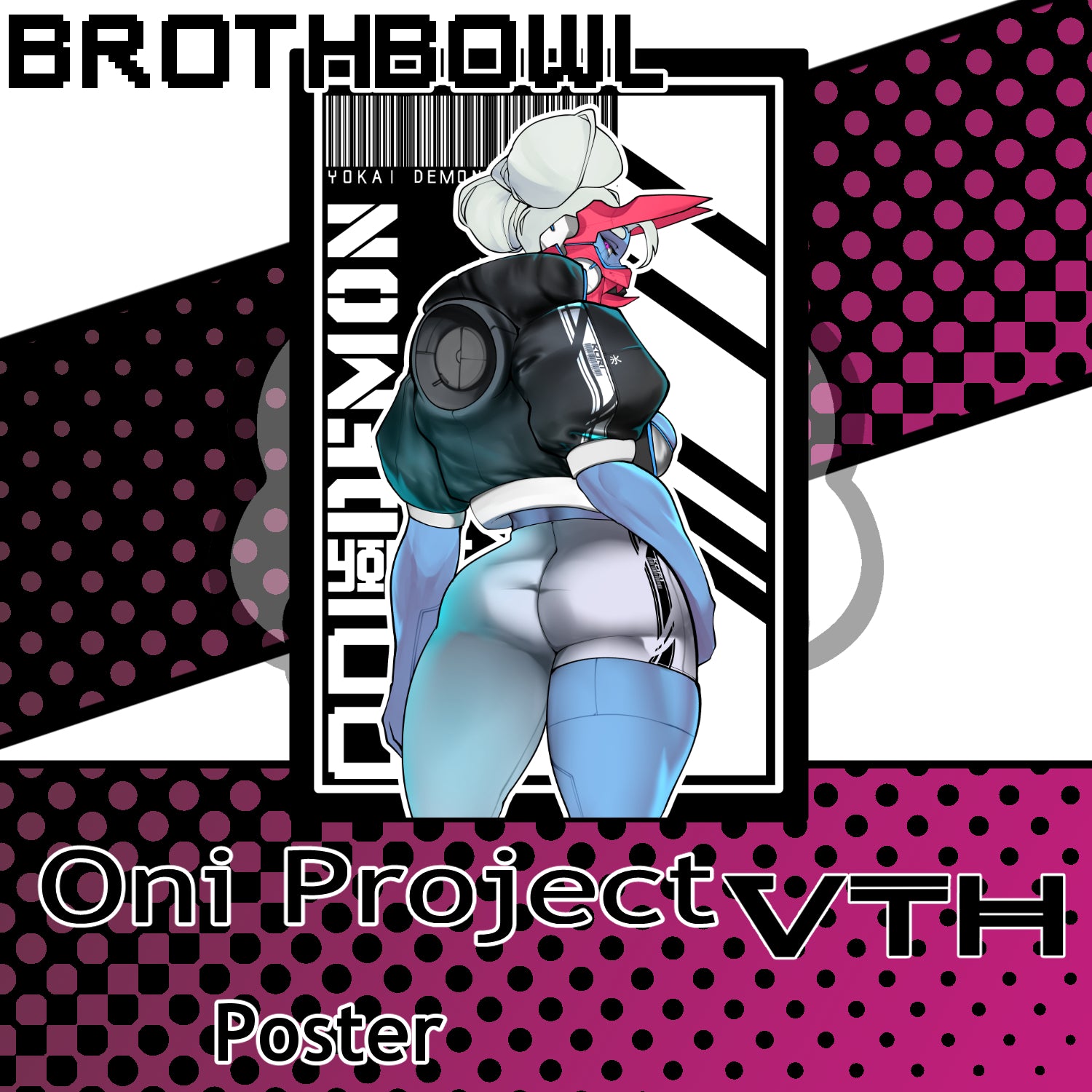 Yokai Demon Project Blue Posters - Brothbowl