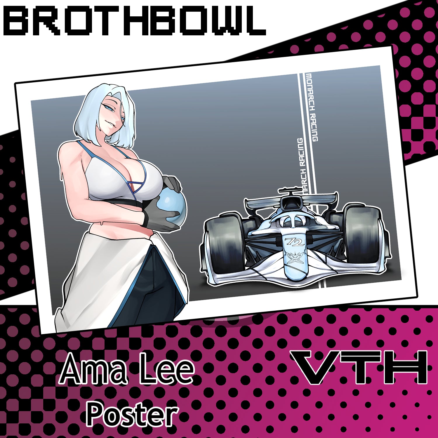 Monarch Racing Poster - Brothbowl
