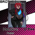 Hololive Elizabeth Rose Bloodflame Office Outfit Poster - Brothbowl