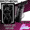 Wheyfu Muscle Girl Oshi Bottle - Brothbowl