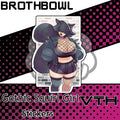 Gothic Squirrel Girl Sticker - Brothbowl