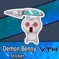 DemonBenny Chat With a Knife Sticker