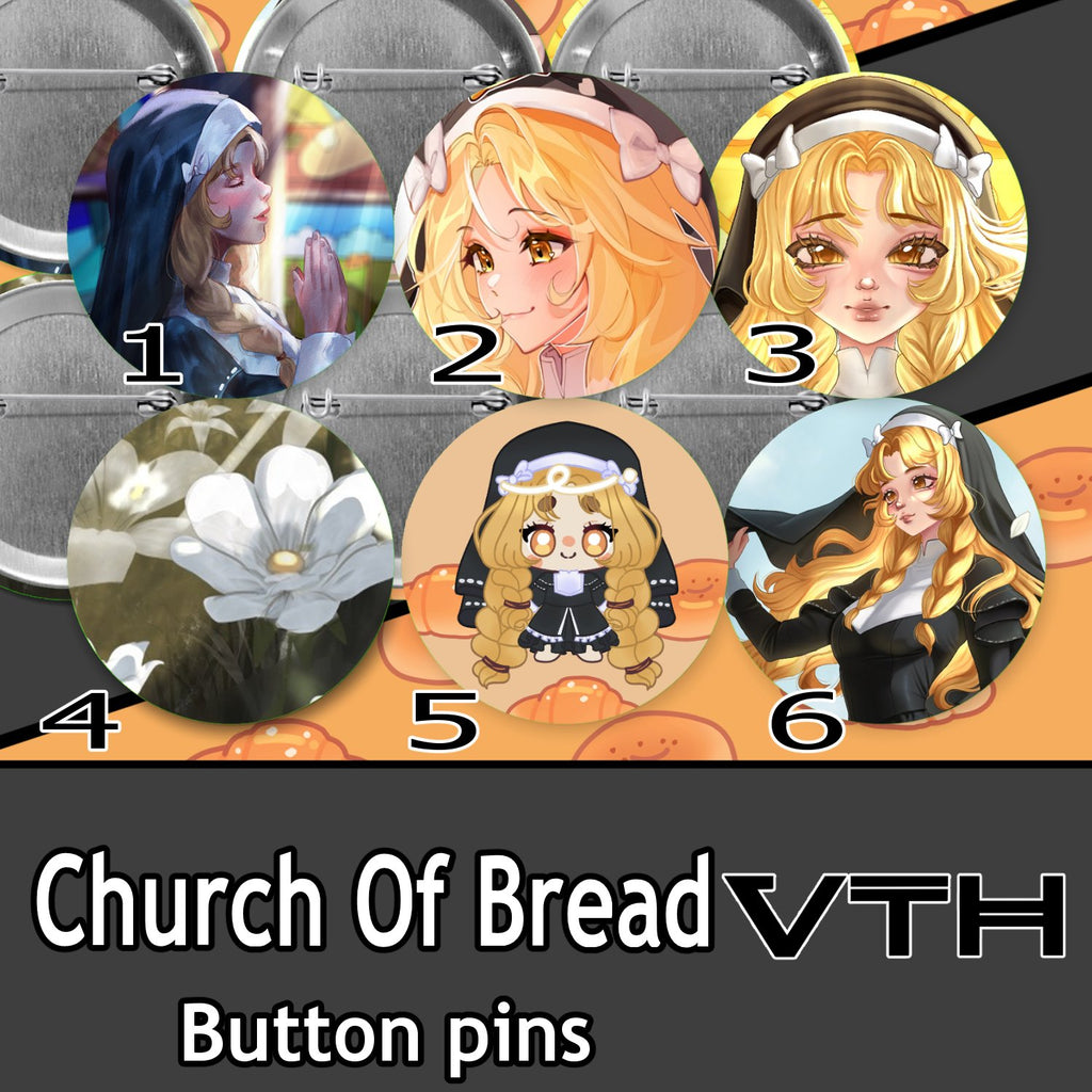 Church of Bread Pinback Buttons