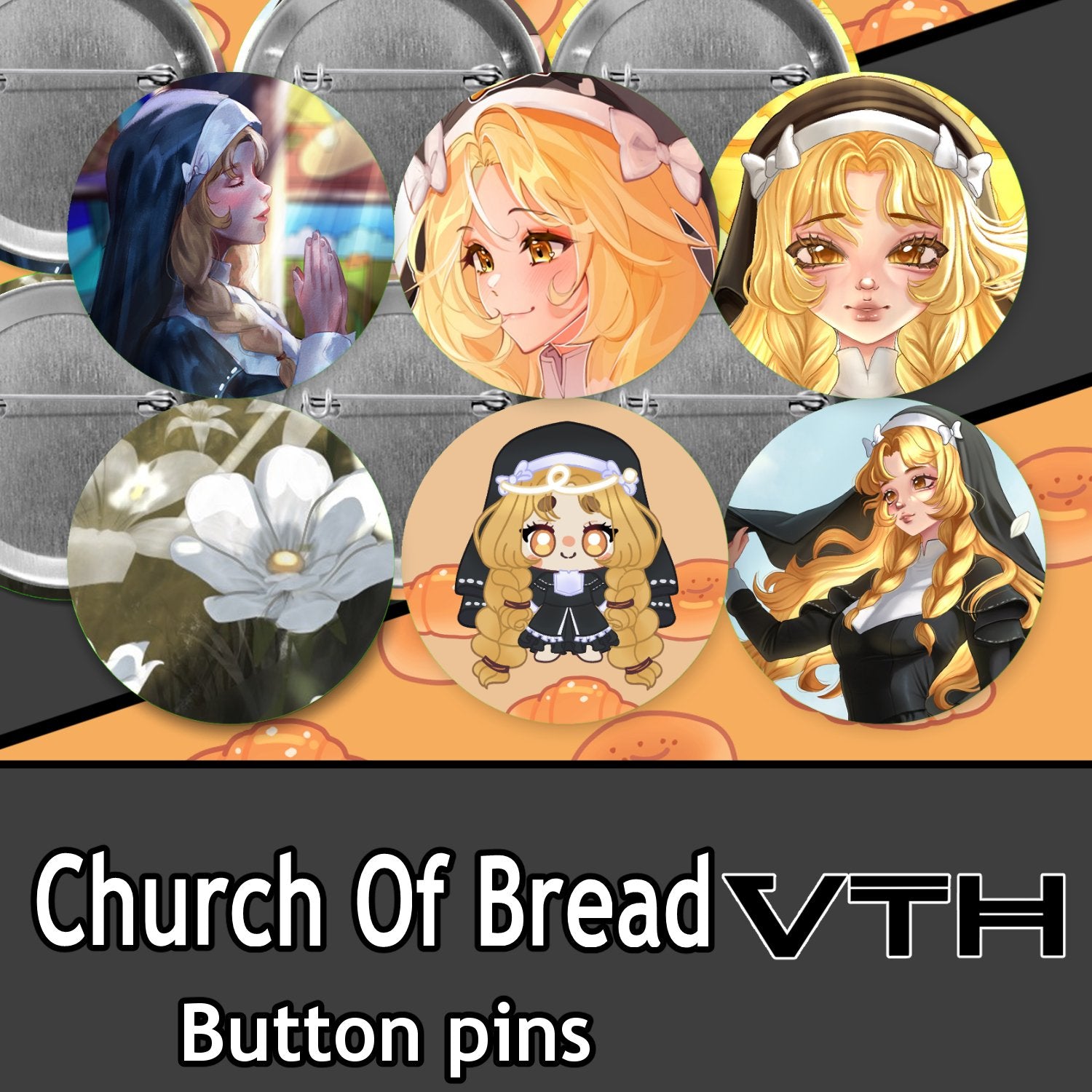 Church of Bread Pinback Buttons