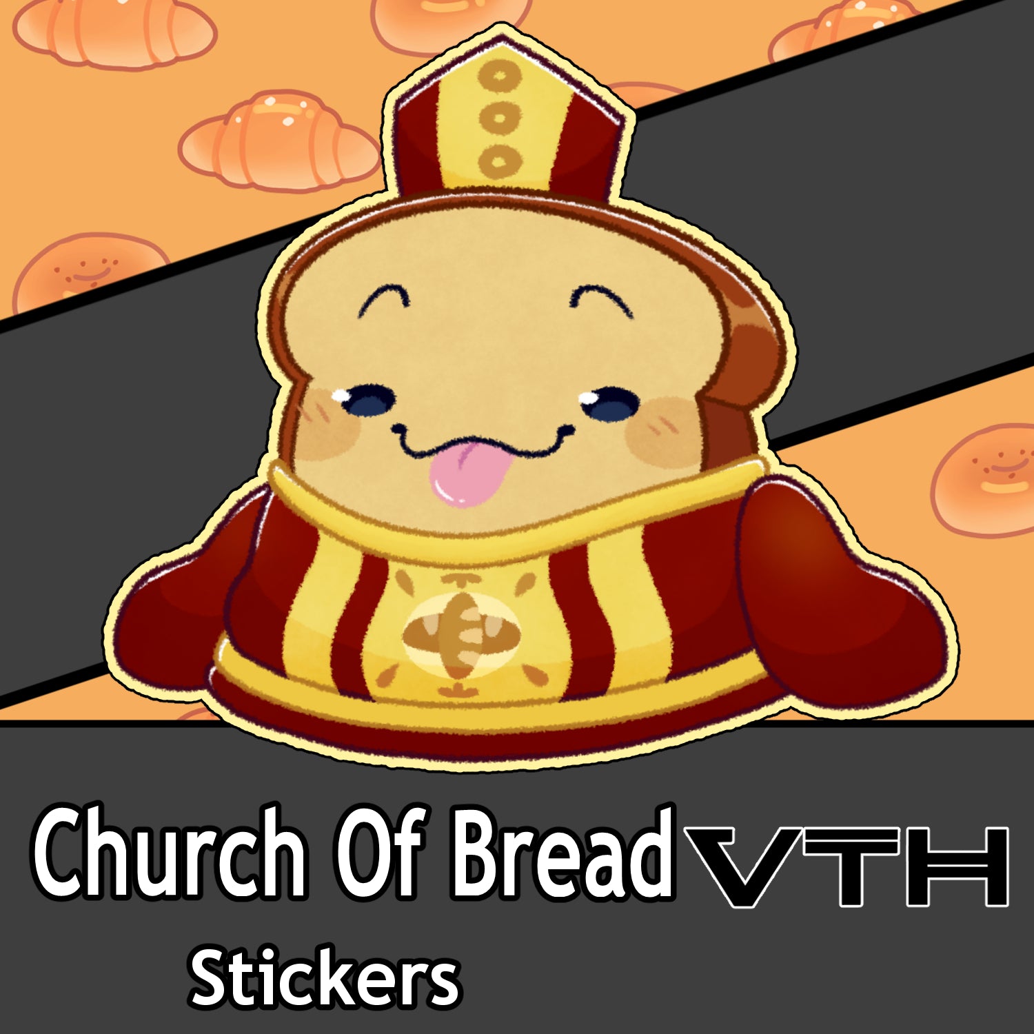 Church of Bread Father Amylase Blep Sticker