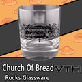 Church of Bread Logo Rocks Glass
