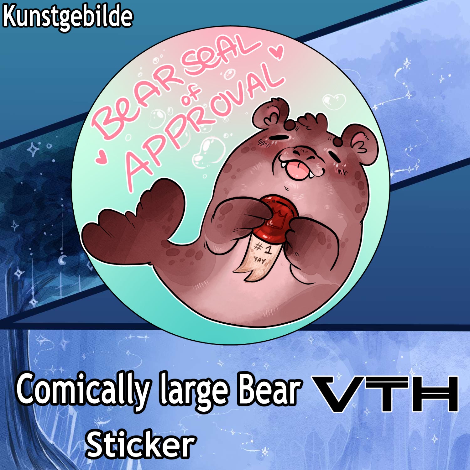 Kunstgebilde Seal of Approval Sticker