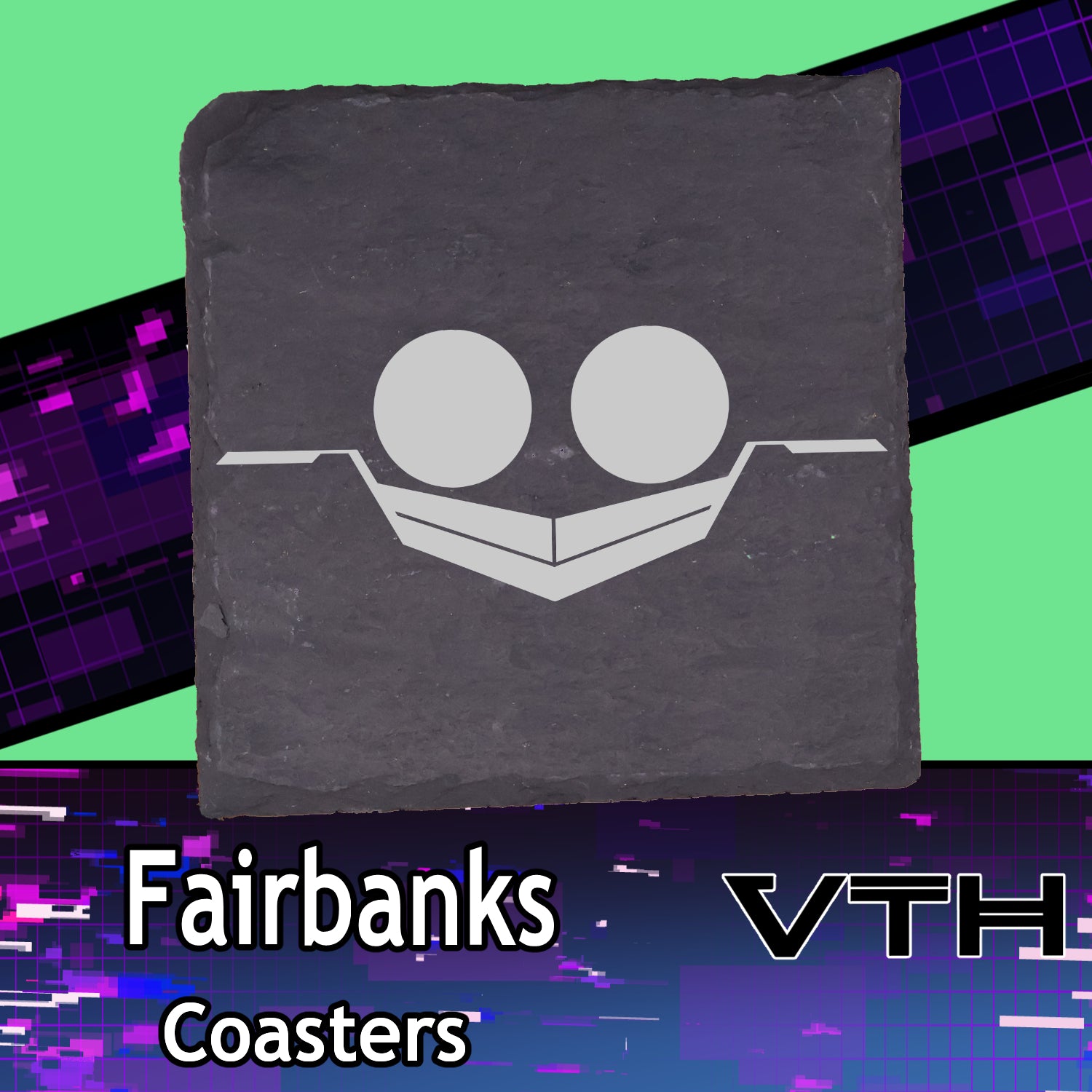 Fairbanks Logo Coaster