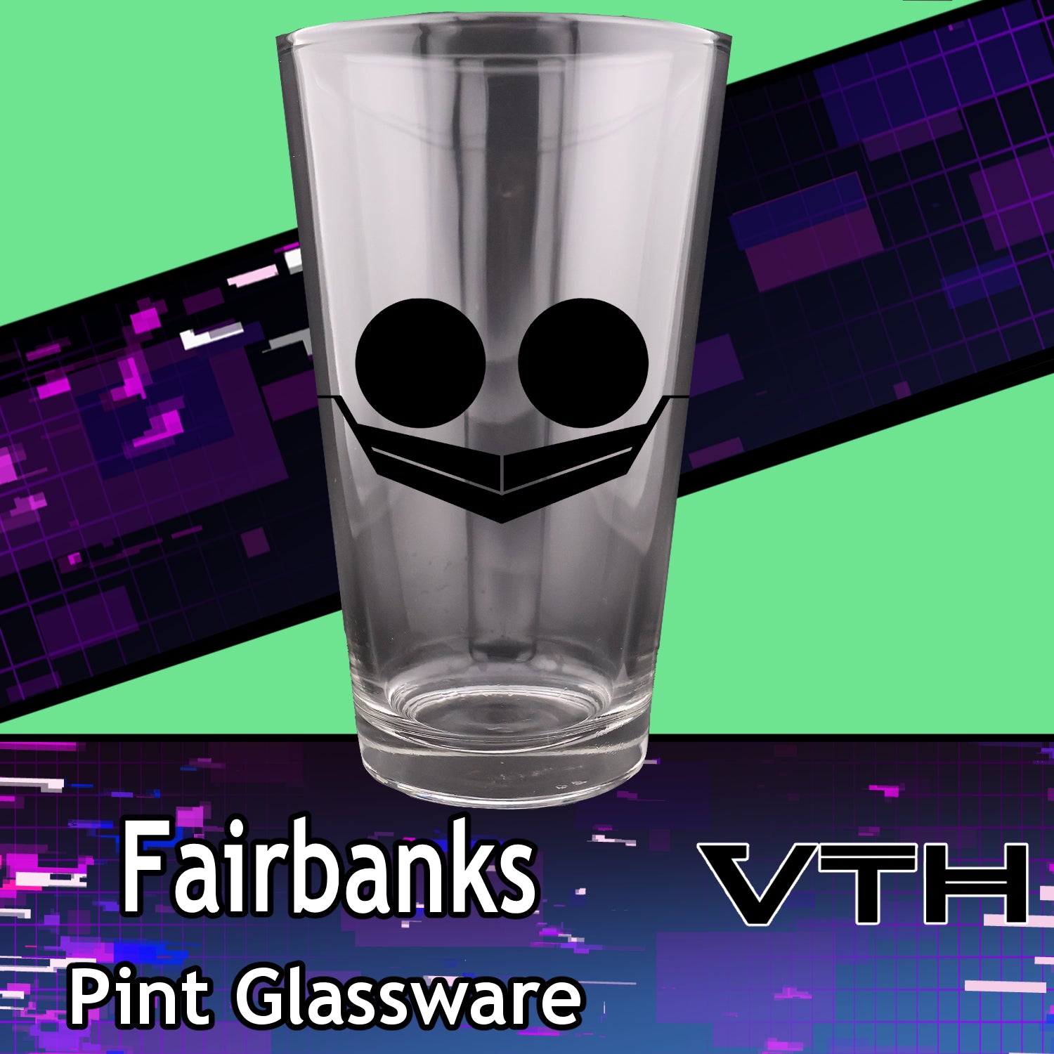 Fairbanks Logo Pint Glass