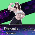 Fairbanks Muscle Lady Sticker