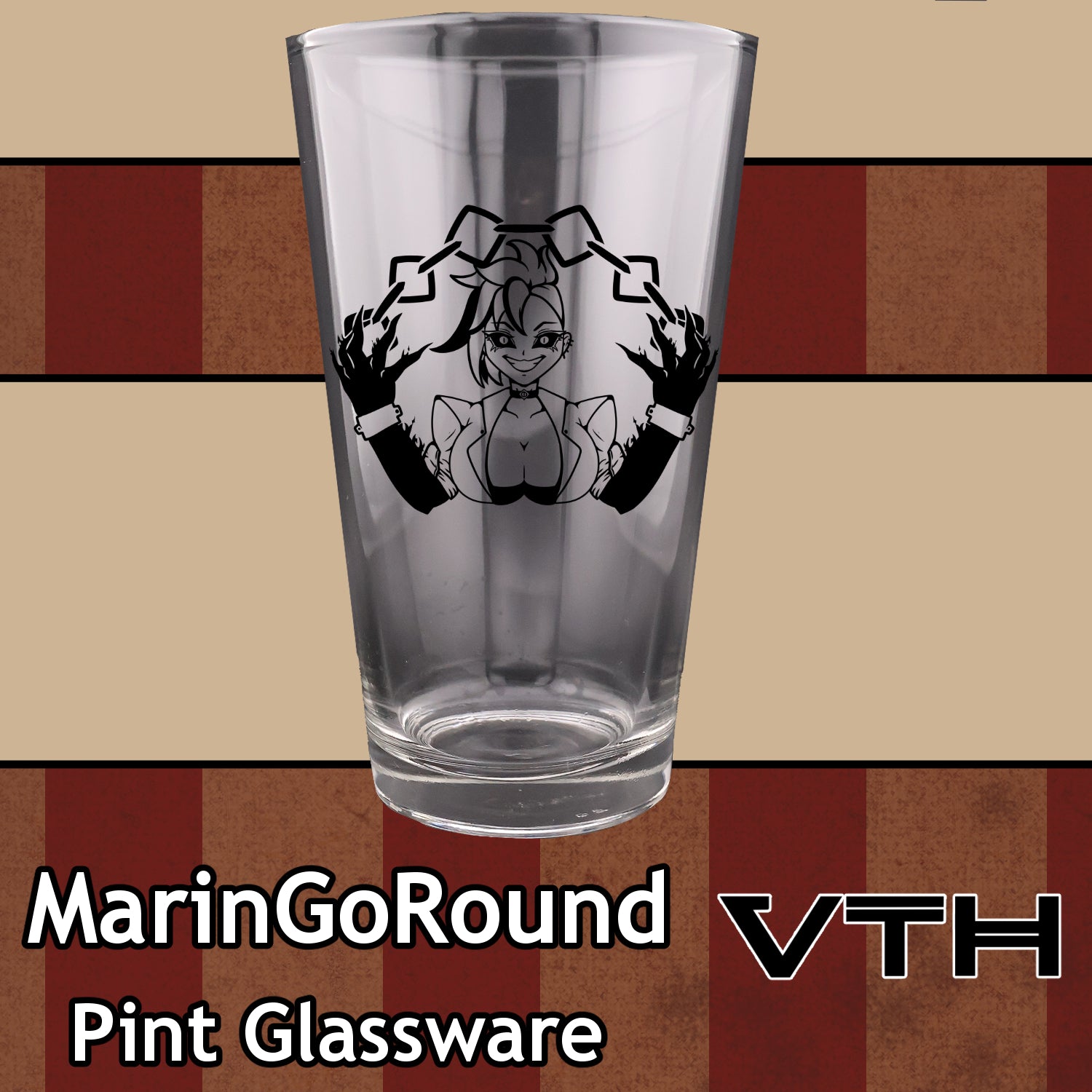 MarinGoRound Dark Ringleader Pint Glass