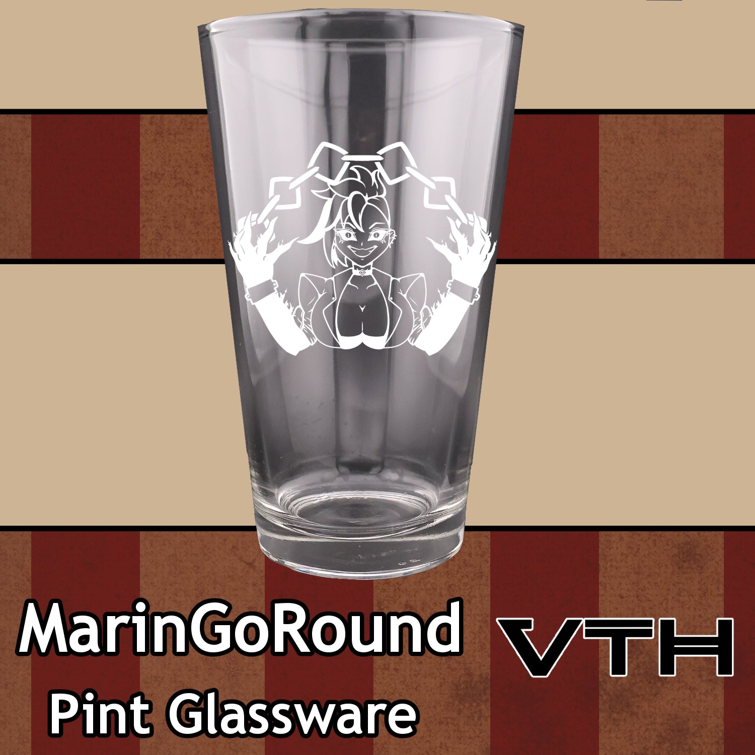MarinGoRound Dark Ringleader Pint Glass