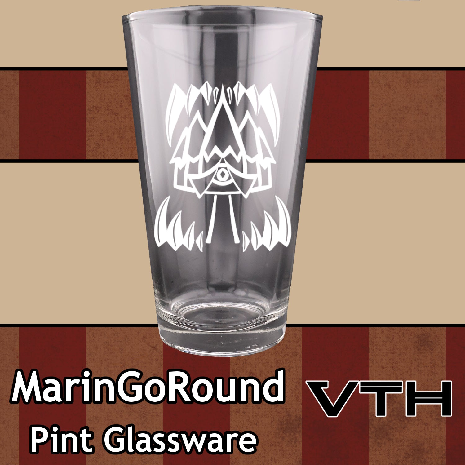 MarinGoRound Dark Carnival Pint Glass