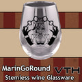 MarinGoRound Dark Ringleader Stemless Wine Glass