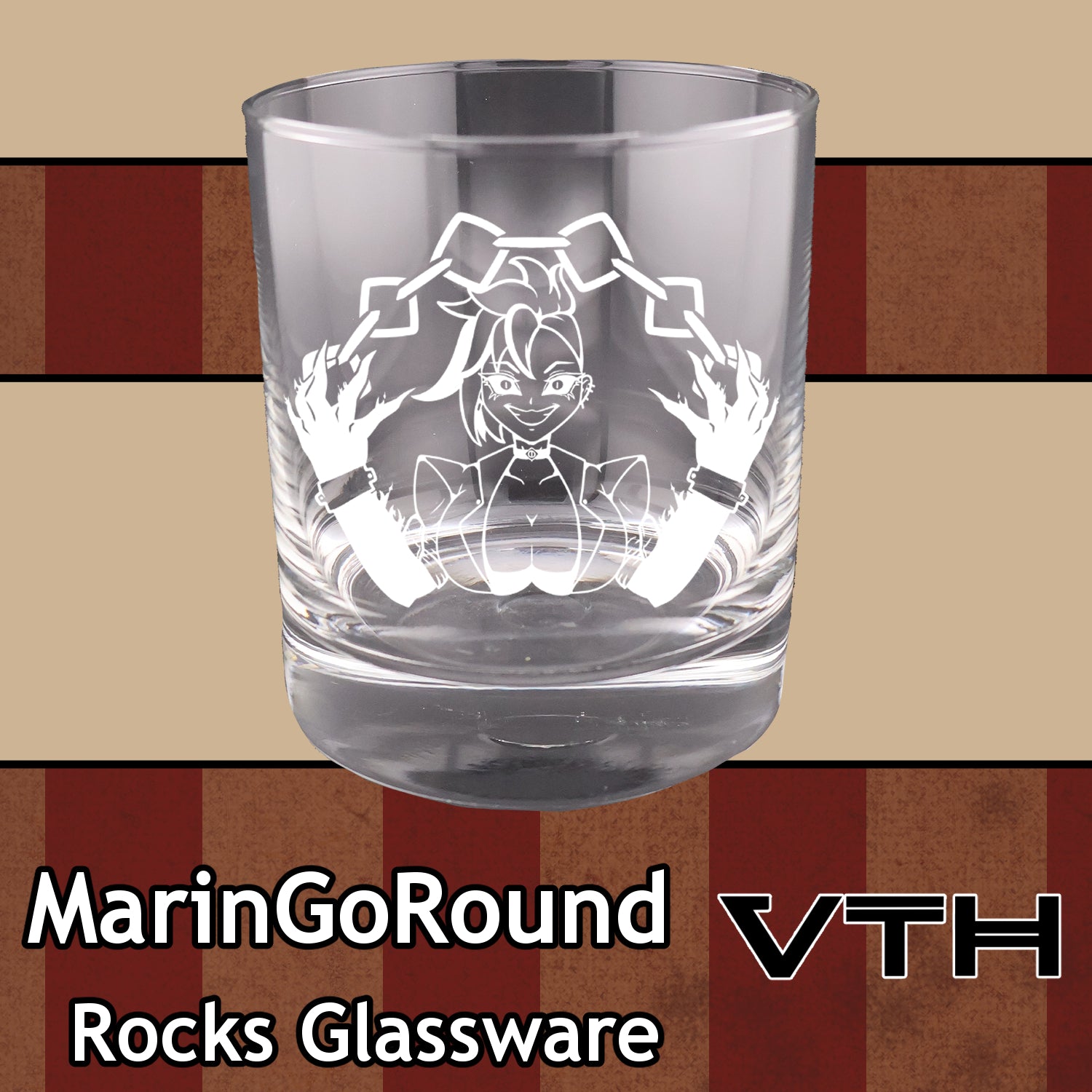 MarinGoRound Dark Ringleader Rocks Glass