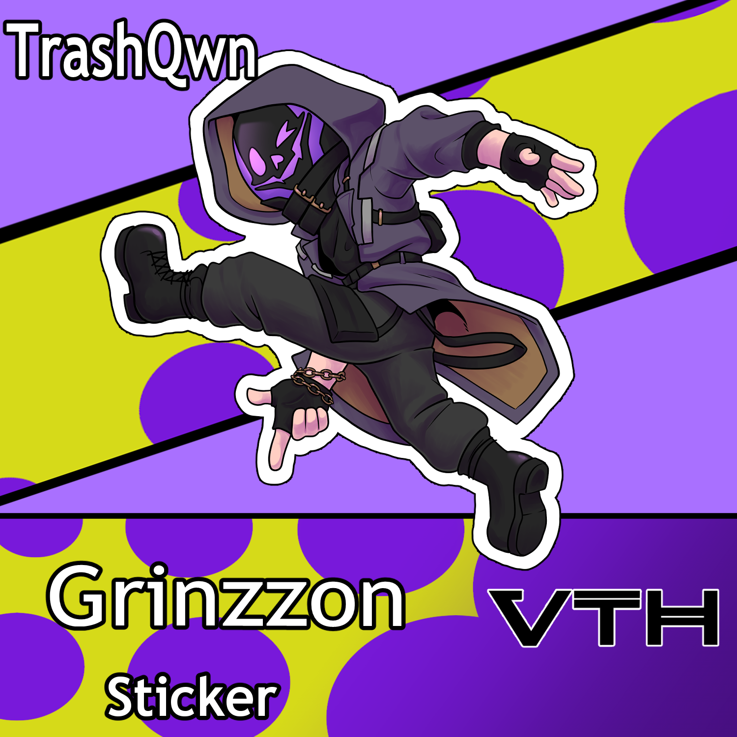 Grinzzon Sticker - TrashQwn