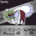 Gizzy Rat Sticker - Spooky
