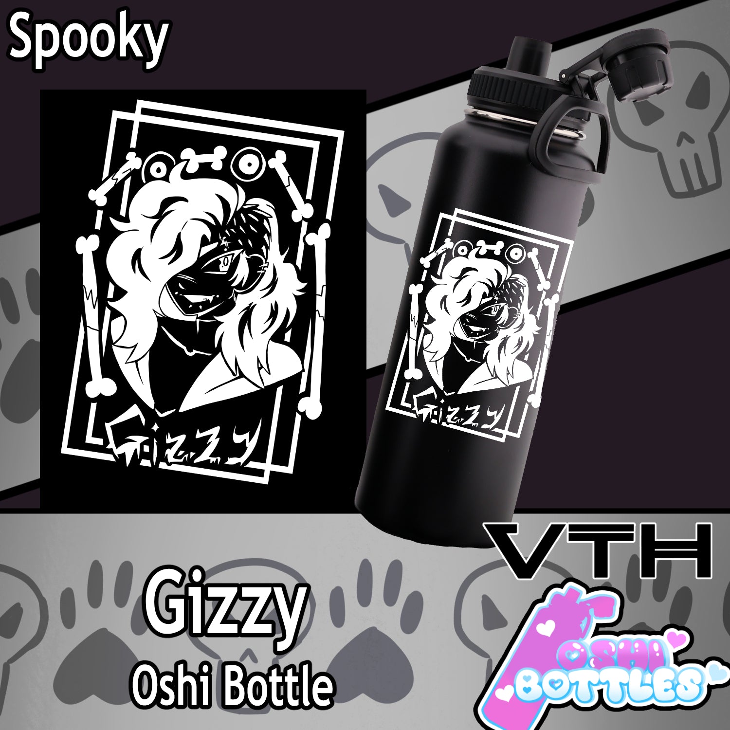 Gizzy Oshi Bottle - Spooky