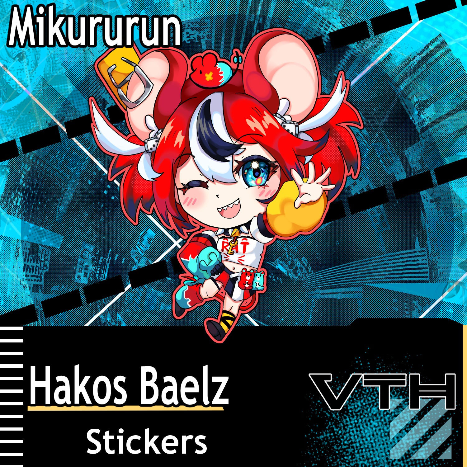 Hololive Hakos Baelz Sticker - Mikururun