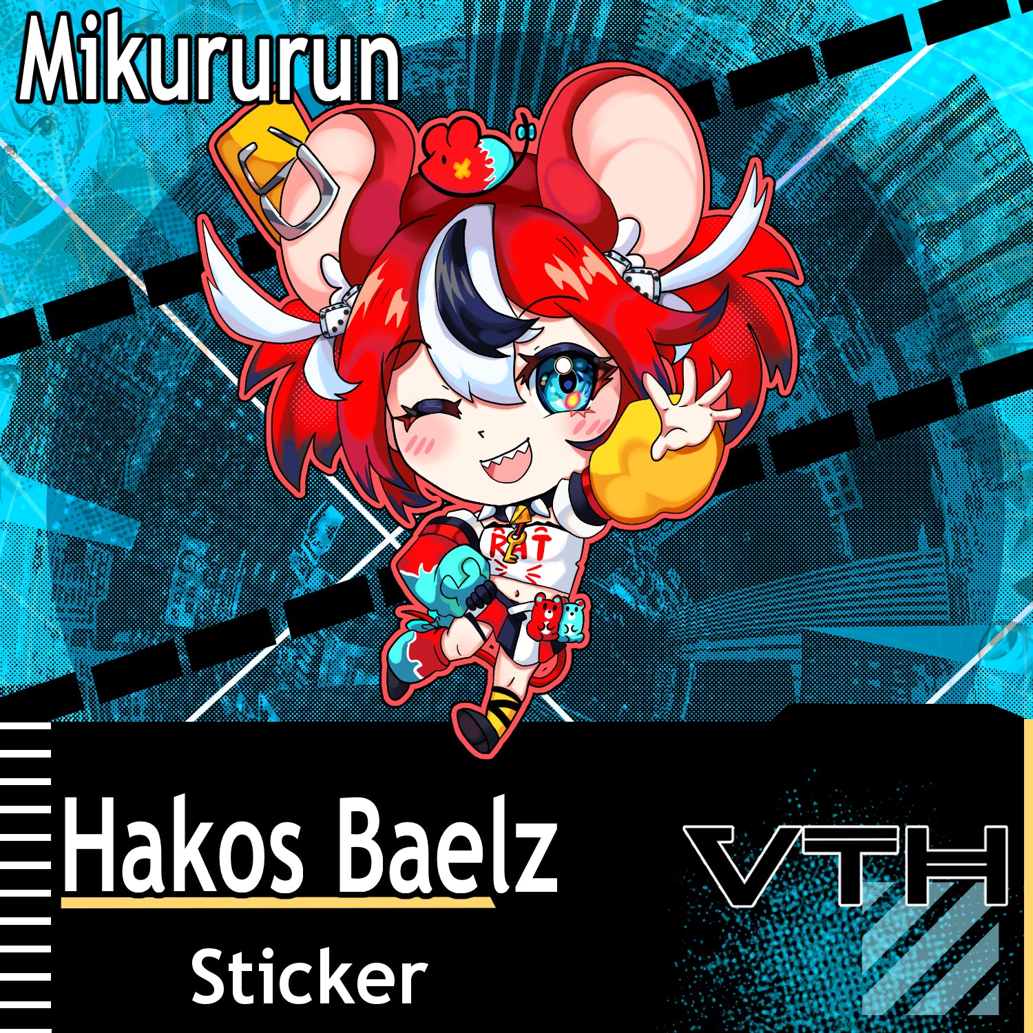 Hololive Hakos Baelz Sticker - Mikururun