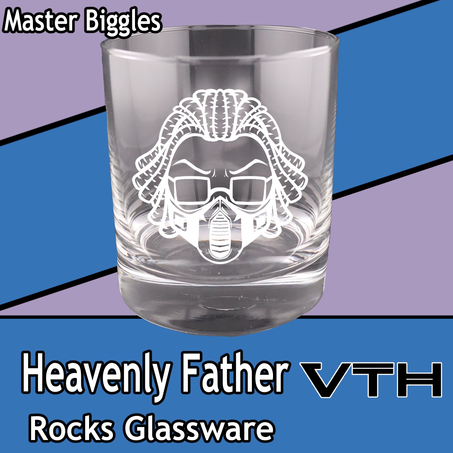Heavenly Father Rocks Glass - Master Biggles