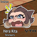 Hera Kita Bangs Up Bark Sticker - TrashQwn