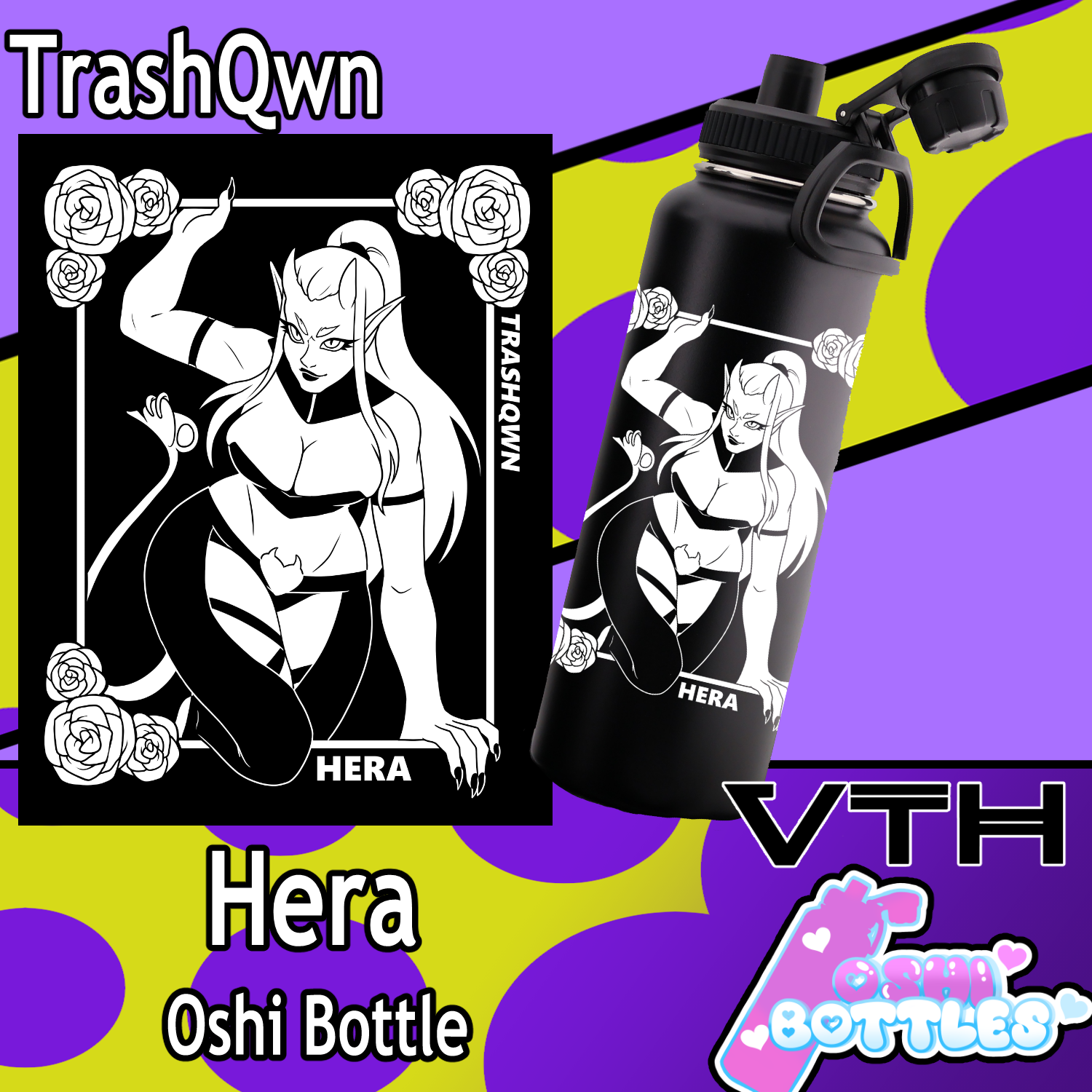 TrashQwn Hera Oshi Bottle