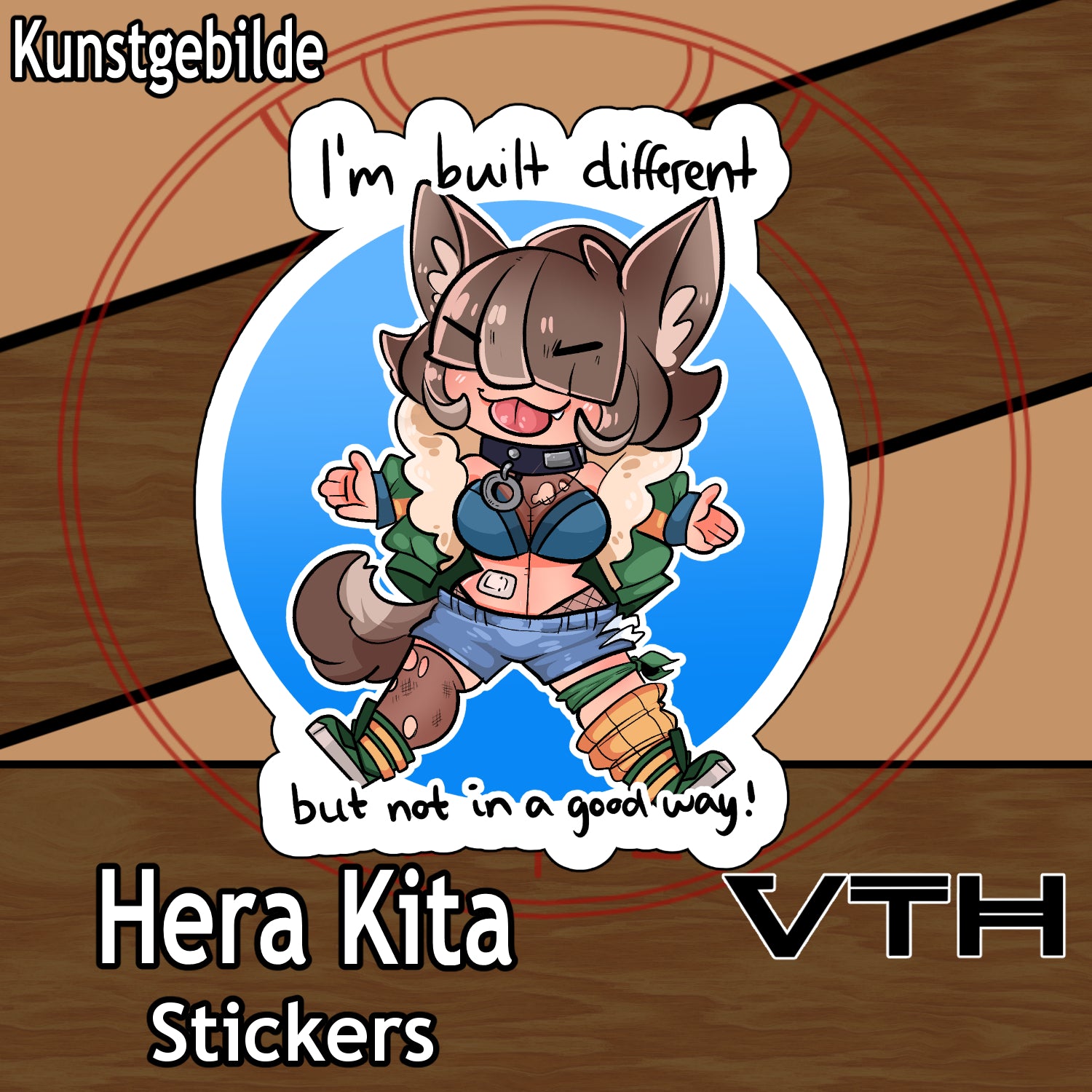 Hera Kita Built Different Sticker - Kunstgebilde