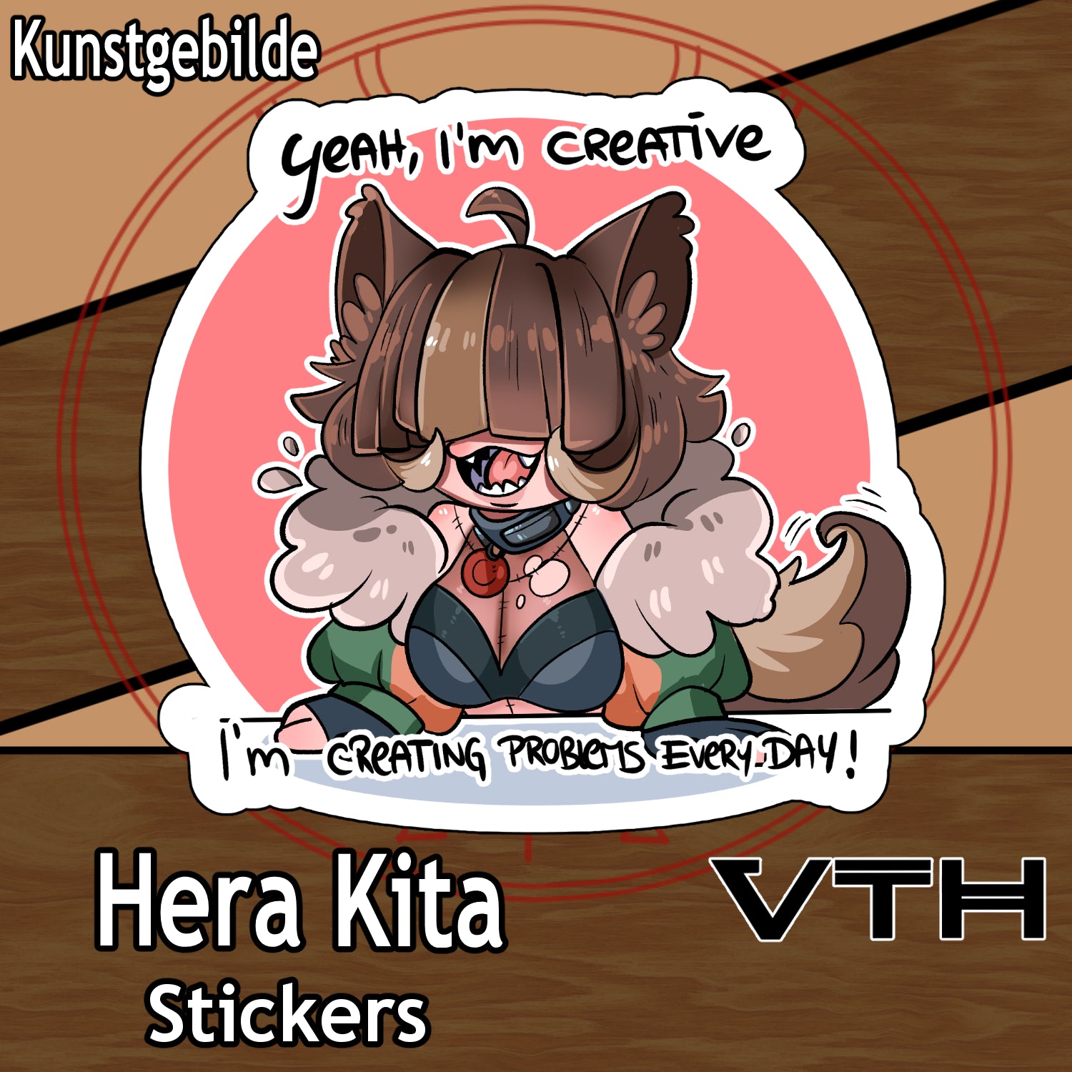 Hera Kita Yea I'm Creative Sticker - Kunstgebilde
