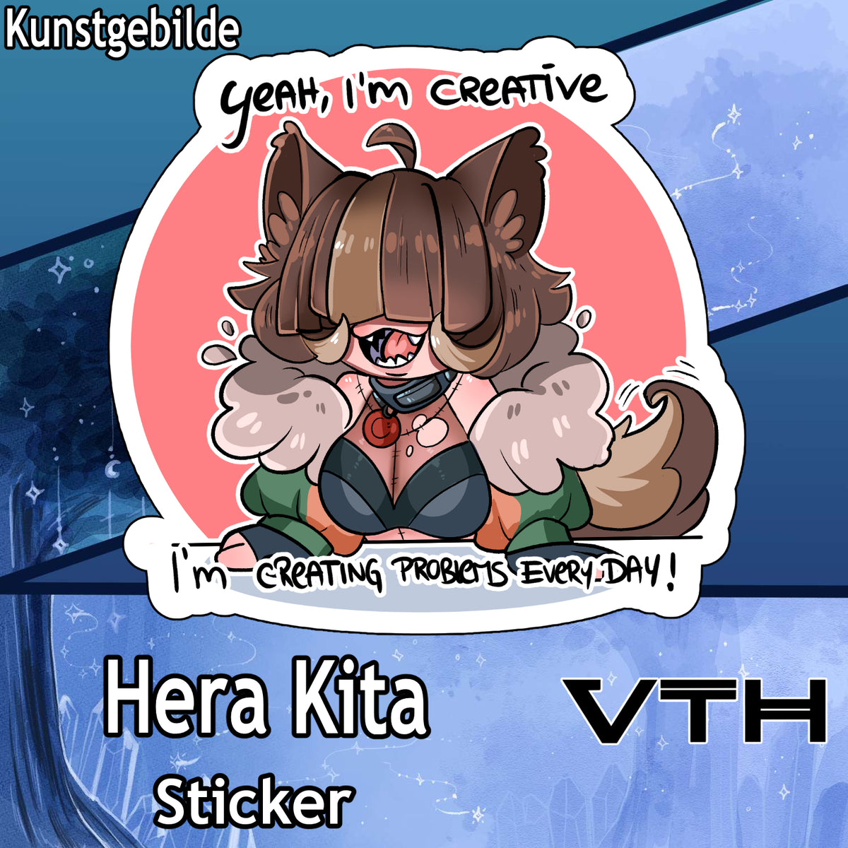 Hera Kita Yea I'm Creative Sticker - Kunstgebilde