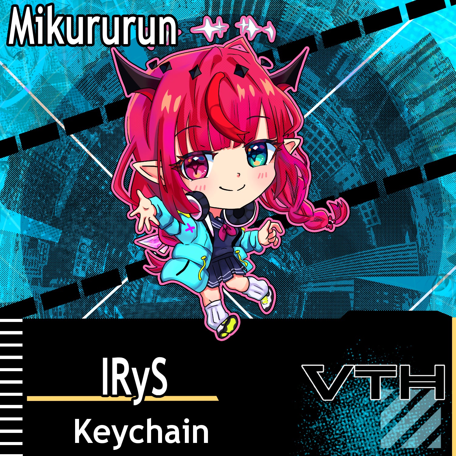 Hololive Irys Keychain - Mikururun