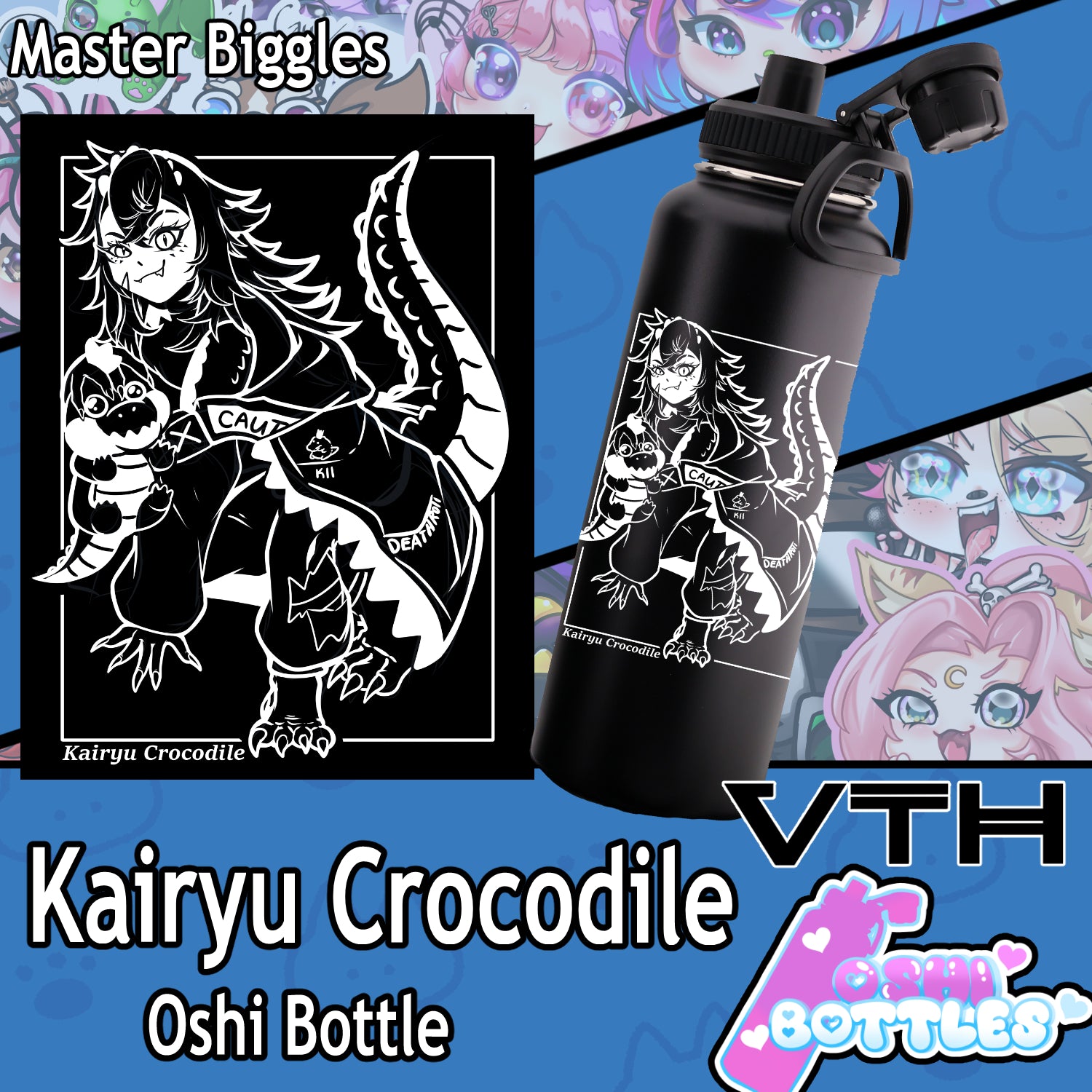 Kairyu Crocodile Oshi Bottle - Master Biggles