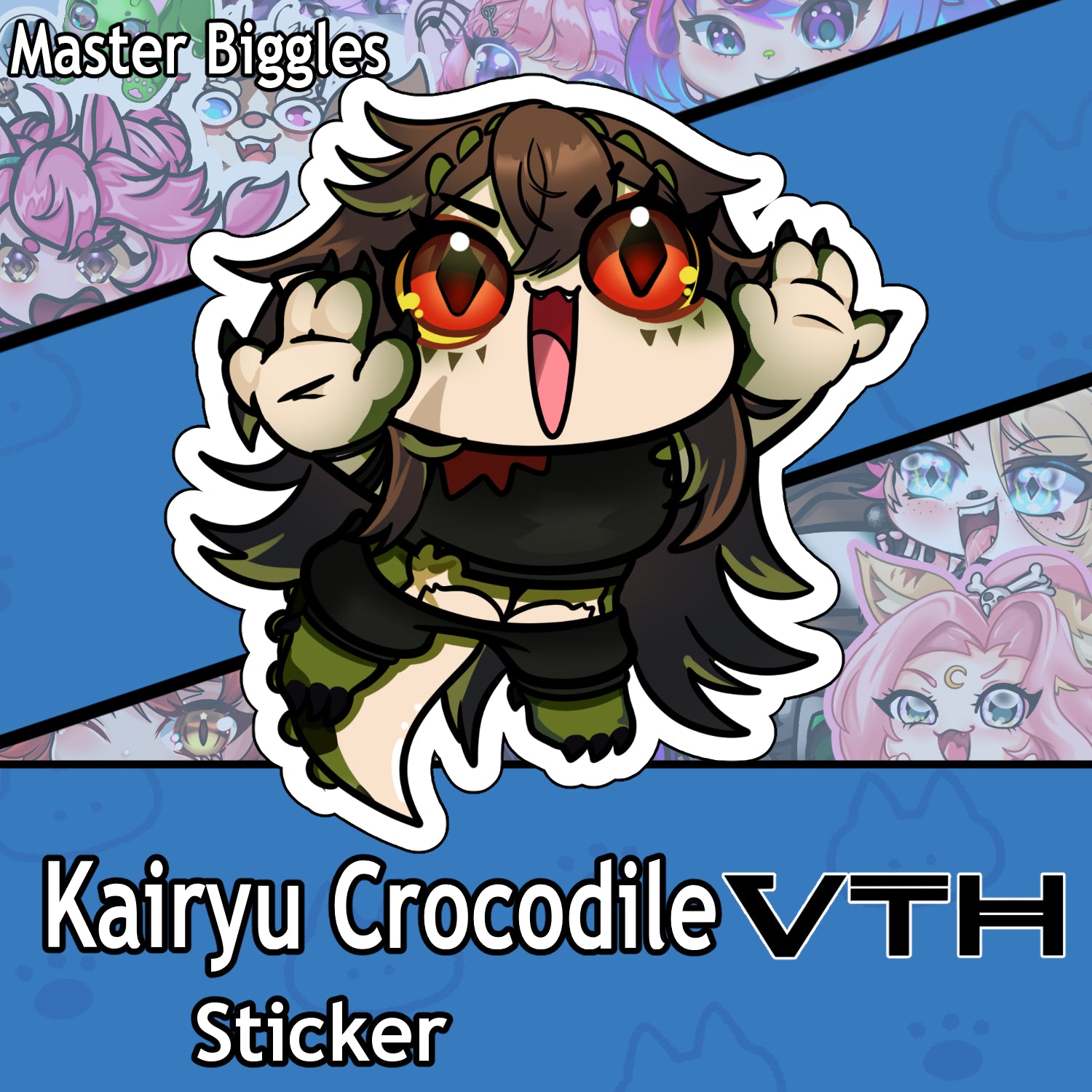 KairyuCrocodile RAWR Sticker - Master Biggles