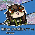 KairyuCrocodile Sit Sticker - Master Biggles