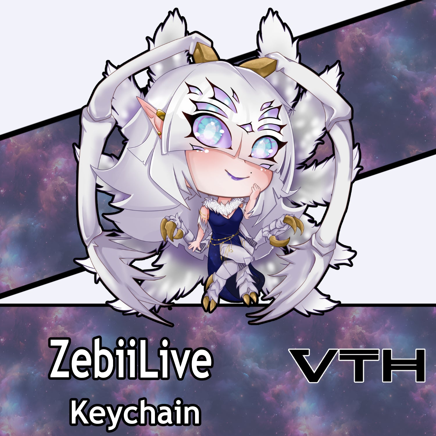 ZebiiLIVE Chibi Keychain