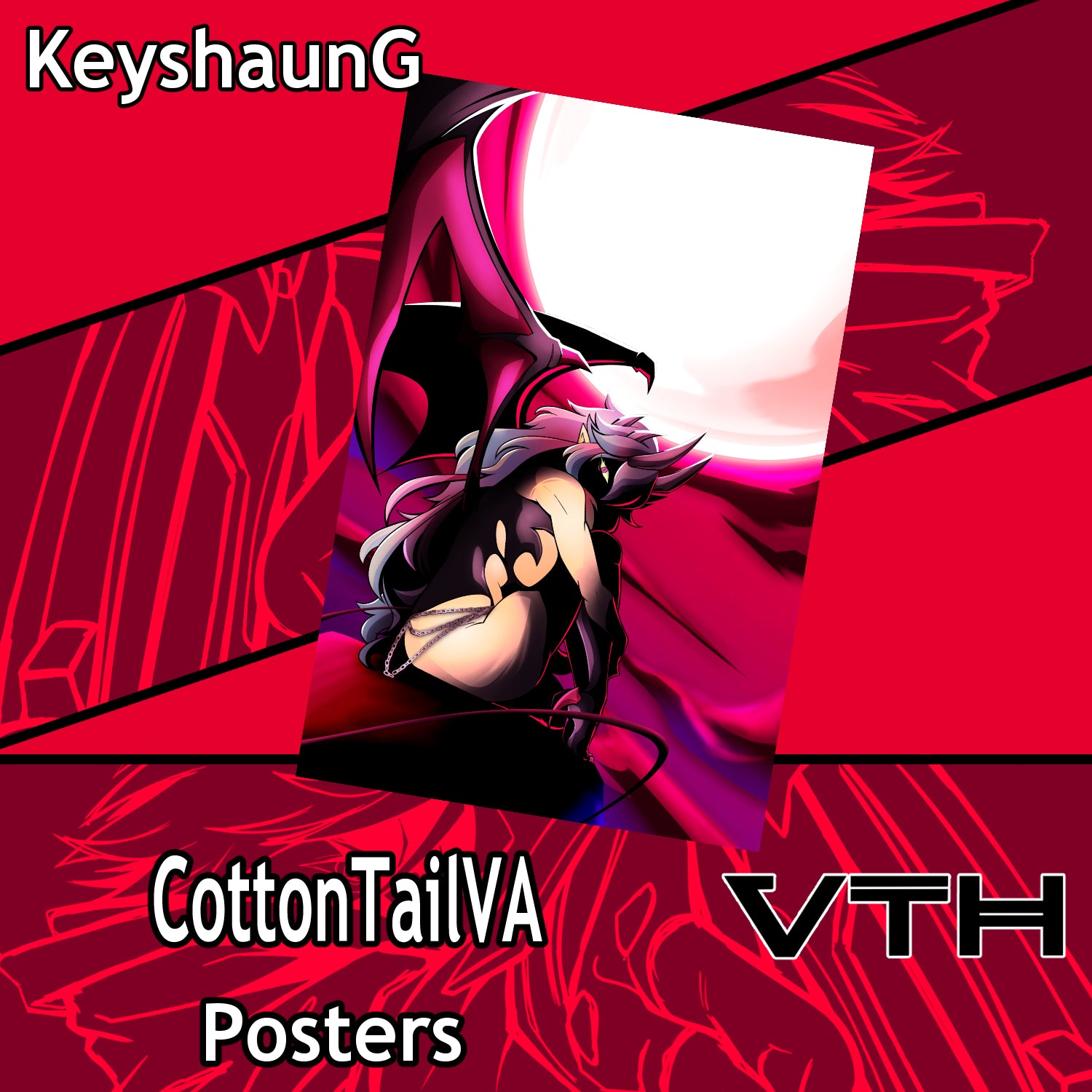 CottonTail Moonlight Poster - KeyshaunG