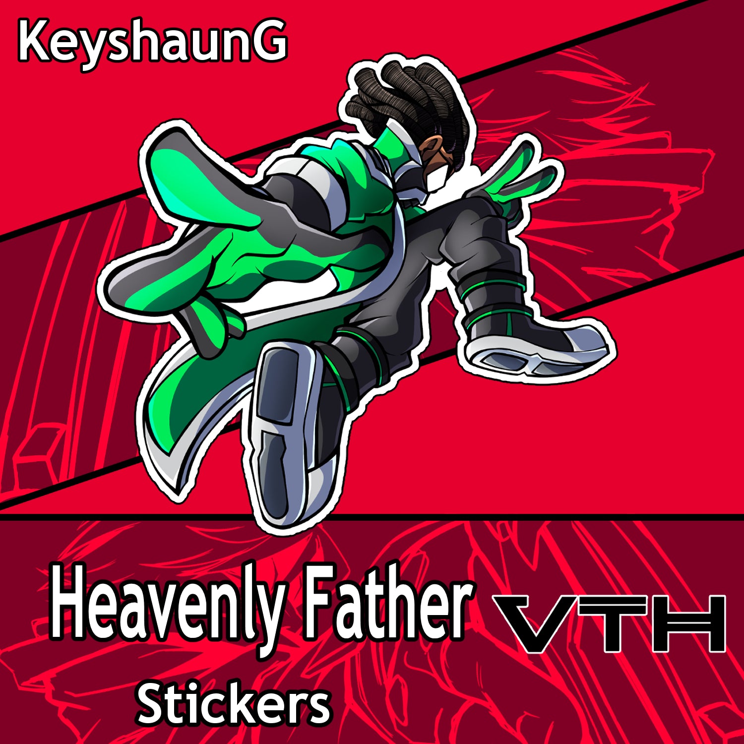 Heavenly Father Sticker - KeyshaunG