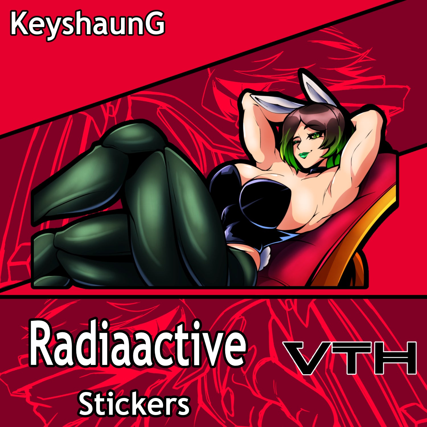 Bunny Girl RadiaActive Sticker - KeyshaunG