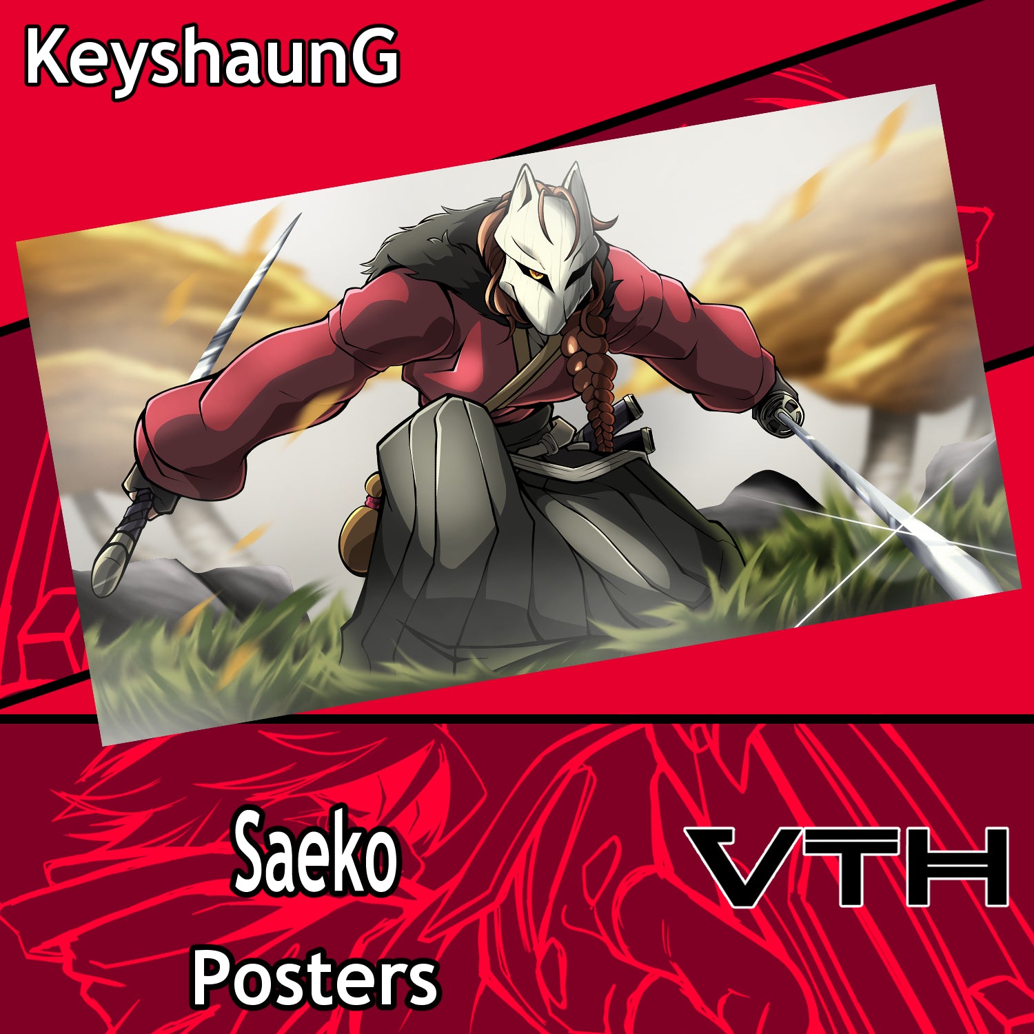Saeko Poster - KeyshaunG