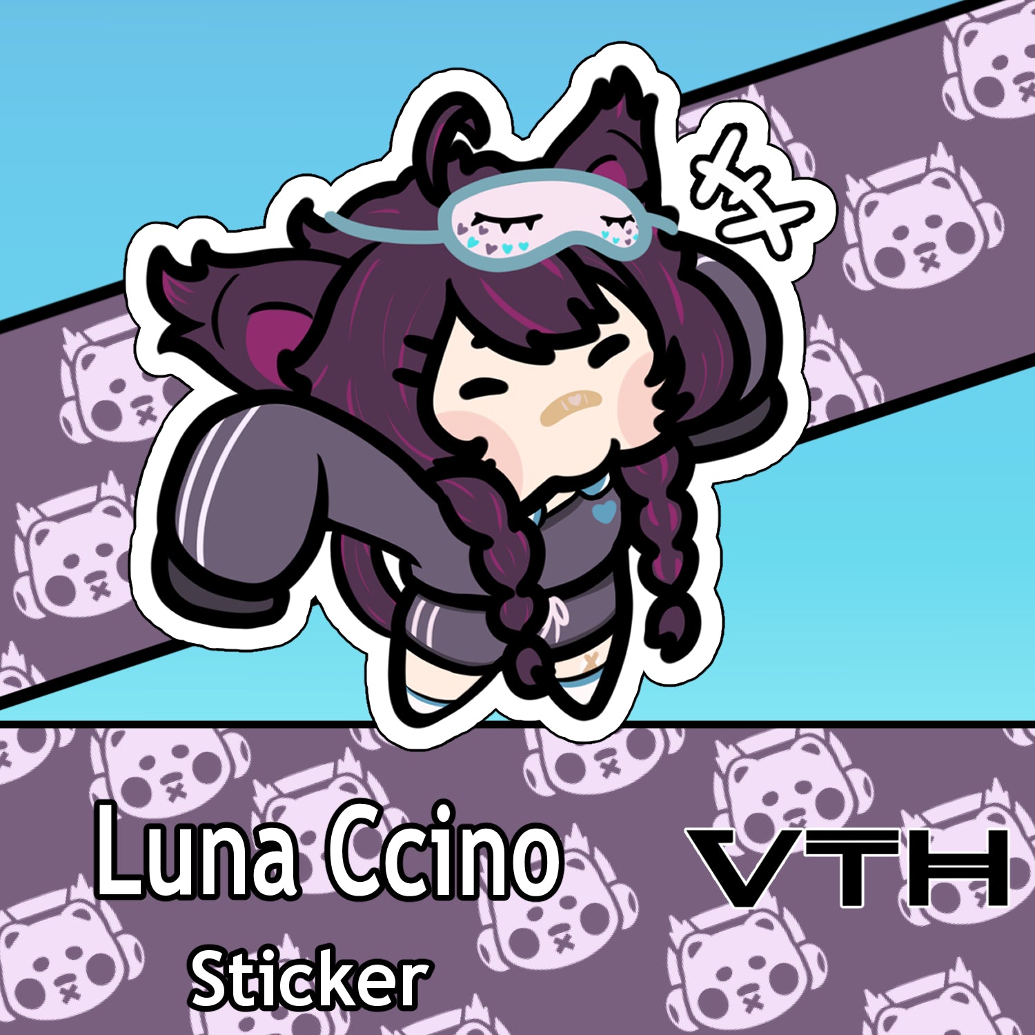 Luna Ccino Cheer Sticker