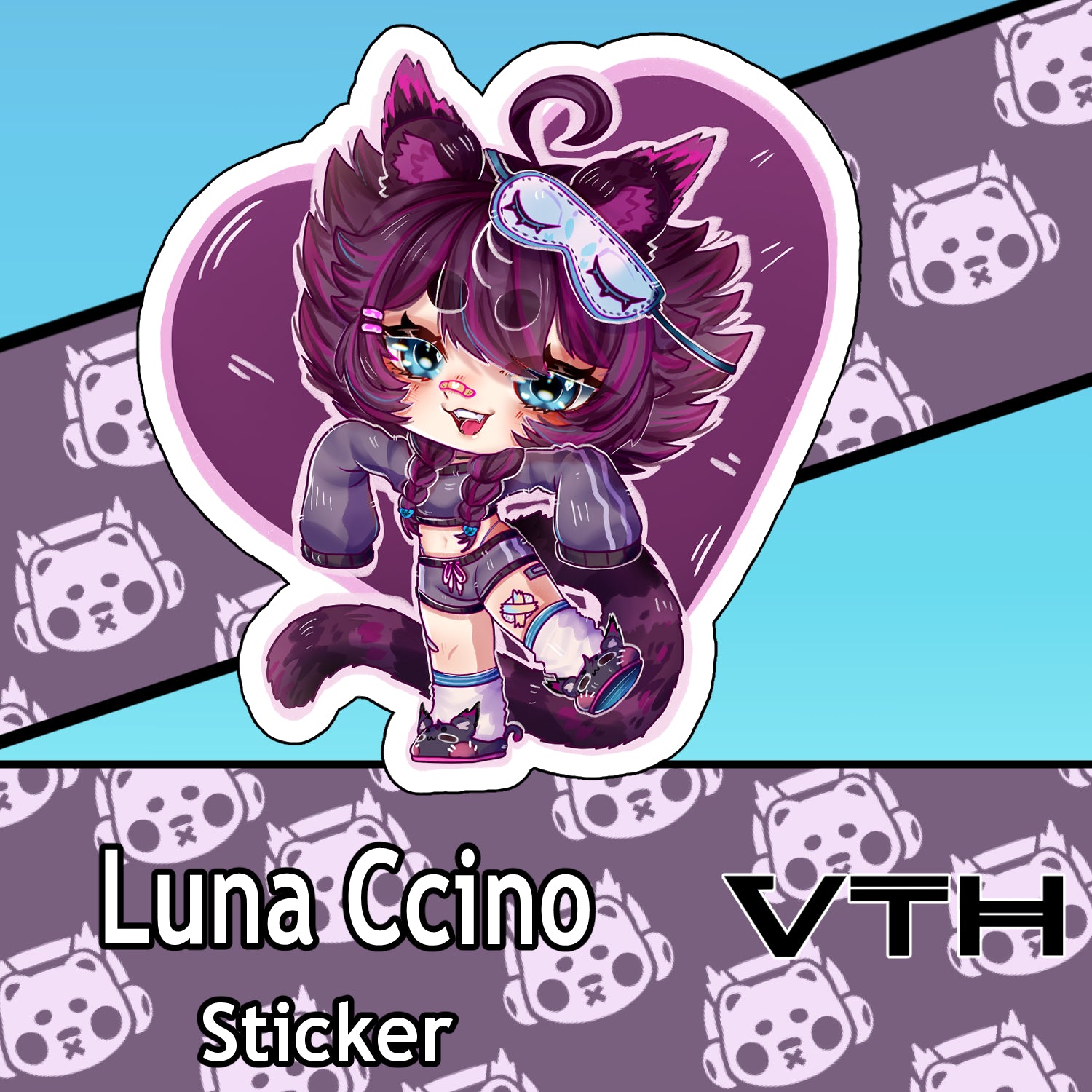 Luna Ccino Heart Sticker