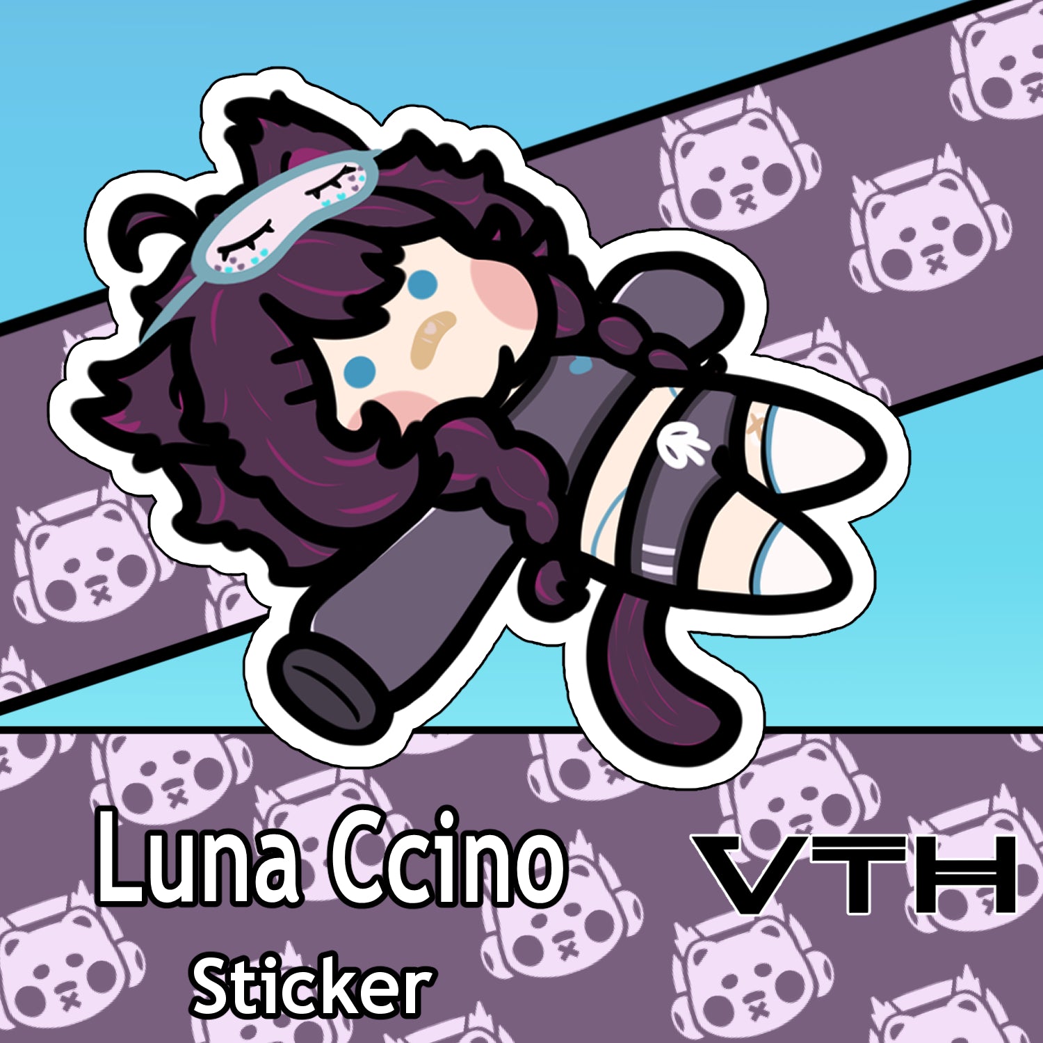 Luna Ccino Ded Sticker